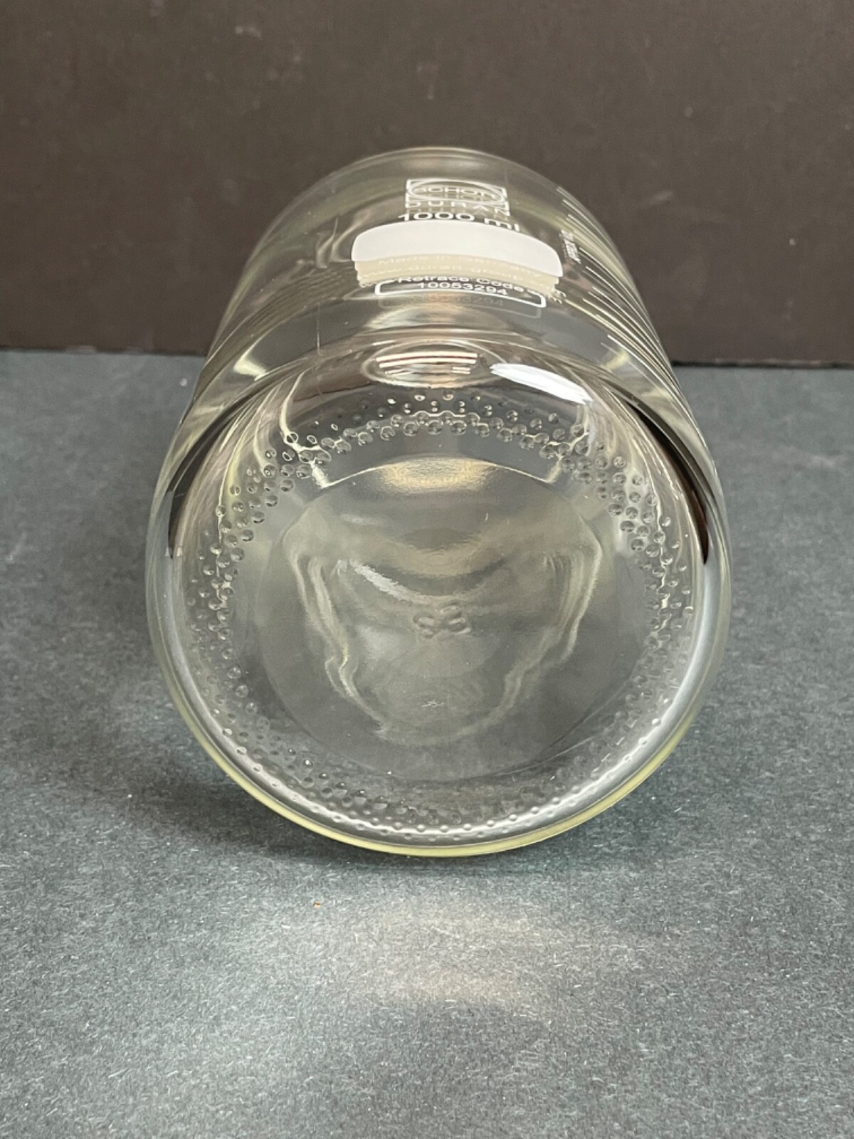 Schott Media Storage Bottle Clear Glass 1000 ml GL45 Threaded Neck 3 Bottles
