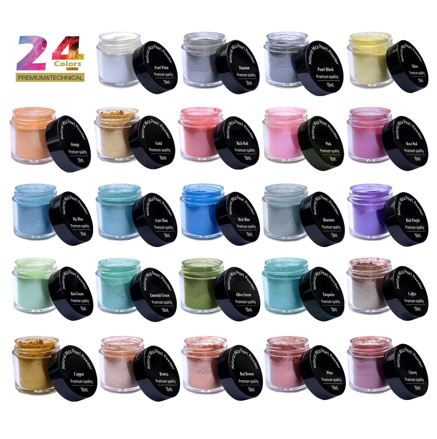 VITARIE Mica Powder for Lip Gloss, Nails, Epoxy Resin, Soap Multicolor