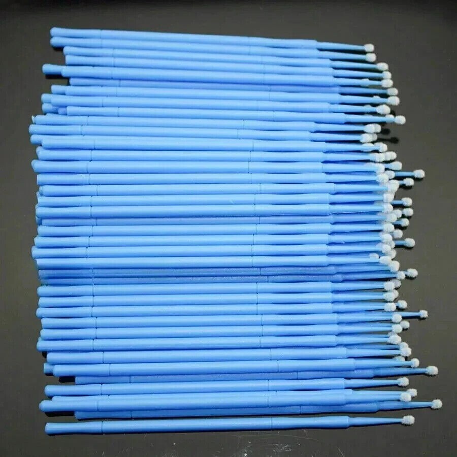 5 Sizes Dental Microbrush Disposable Applicators Tips Micro Brush Cleaning