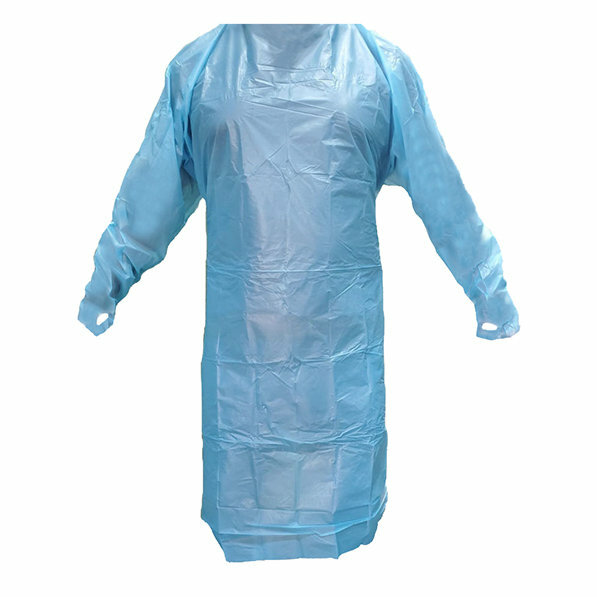 CPE gown with Thumb Loop Lot of 100pcs size 55″