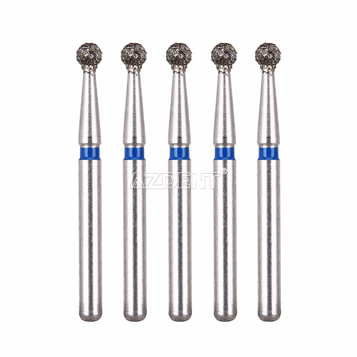 Dental Two Layer Diamond Burs FG Drills Polisher Round for High Speed Handpiece