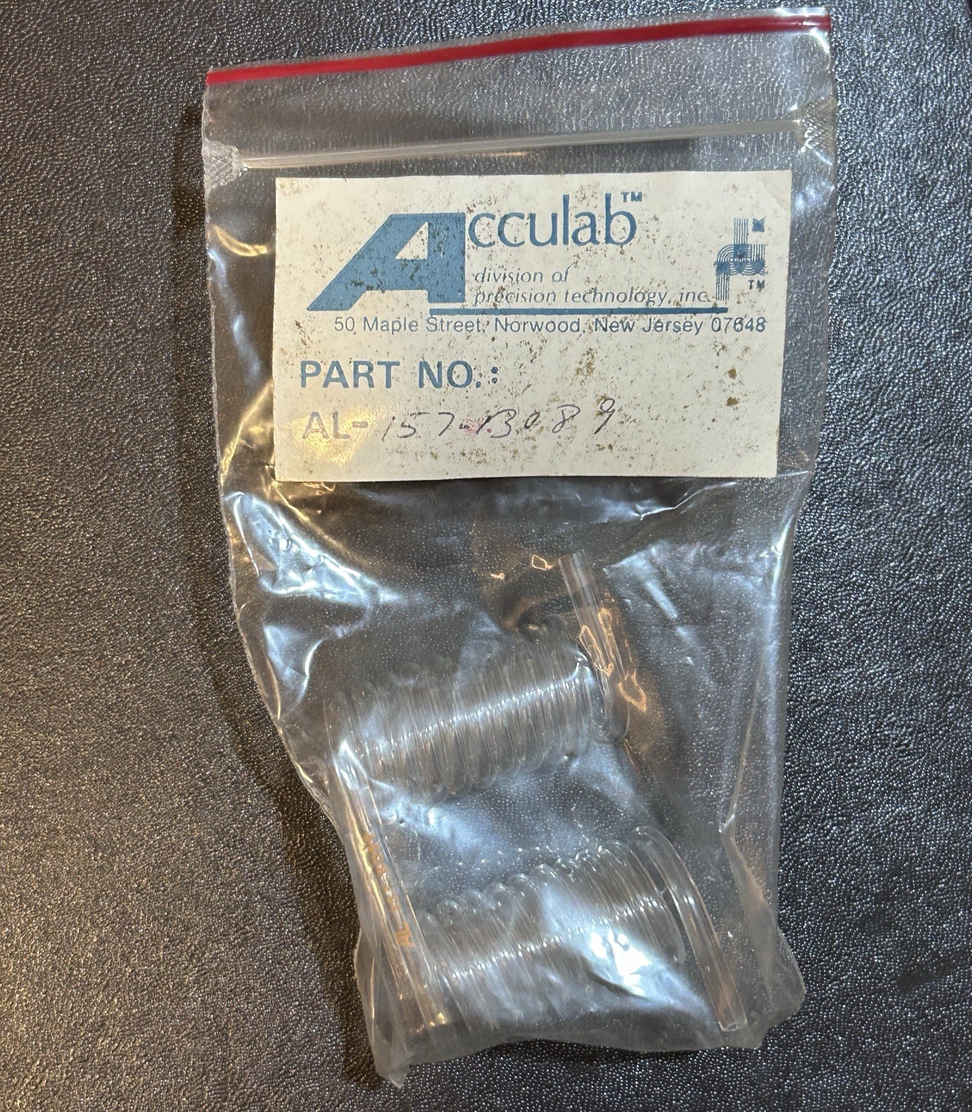 Vintage Acculab PrecisionTechnology Glass Coils Lab Supply PartAL-157-13089