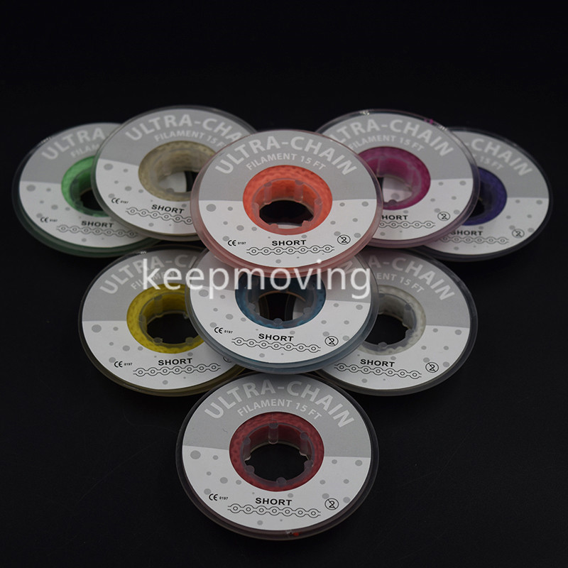 10 Rolls Short Colorful Dental Orthodontic Elastic Power Chain Rubber Bands