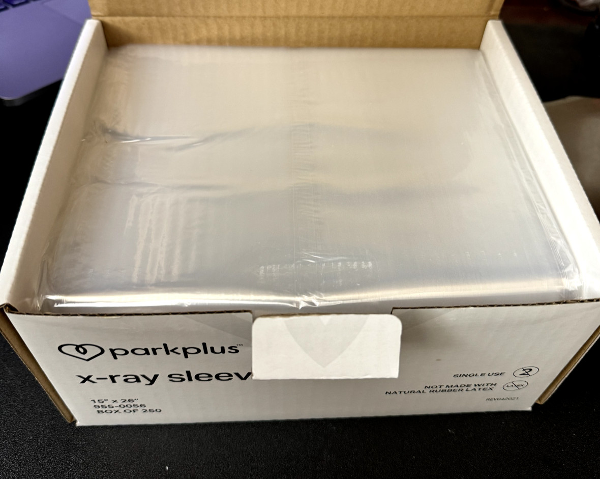 Premium Dental X-Ray Clear Plastic Sleeves Cover Regular Size 15″ x 26″ 250/BX