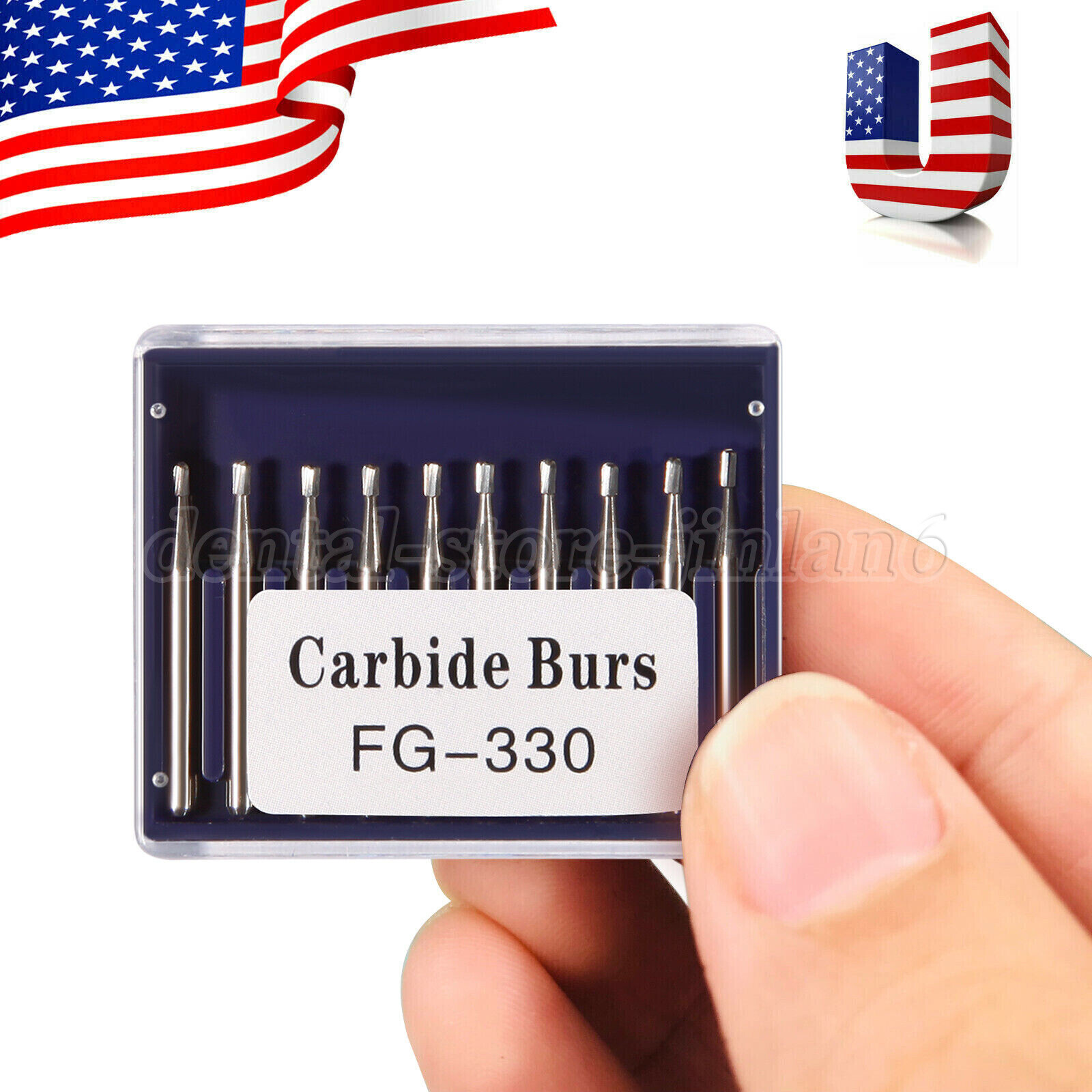FG # 330 Pear Dental Acero Tungsteno FG Fresas Carburo para Alta Velocidad Pieza