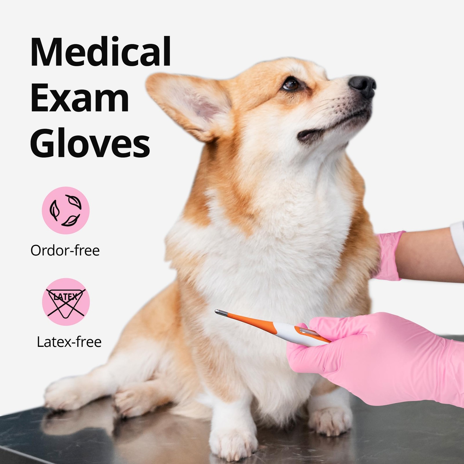 SwiftGrip Nitrile Exam Gloves, Small, 4 Mil, Powder Free, 100 Count