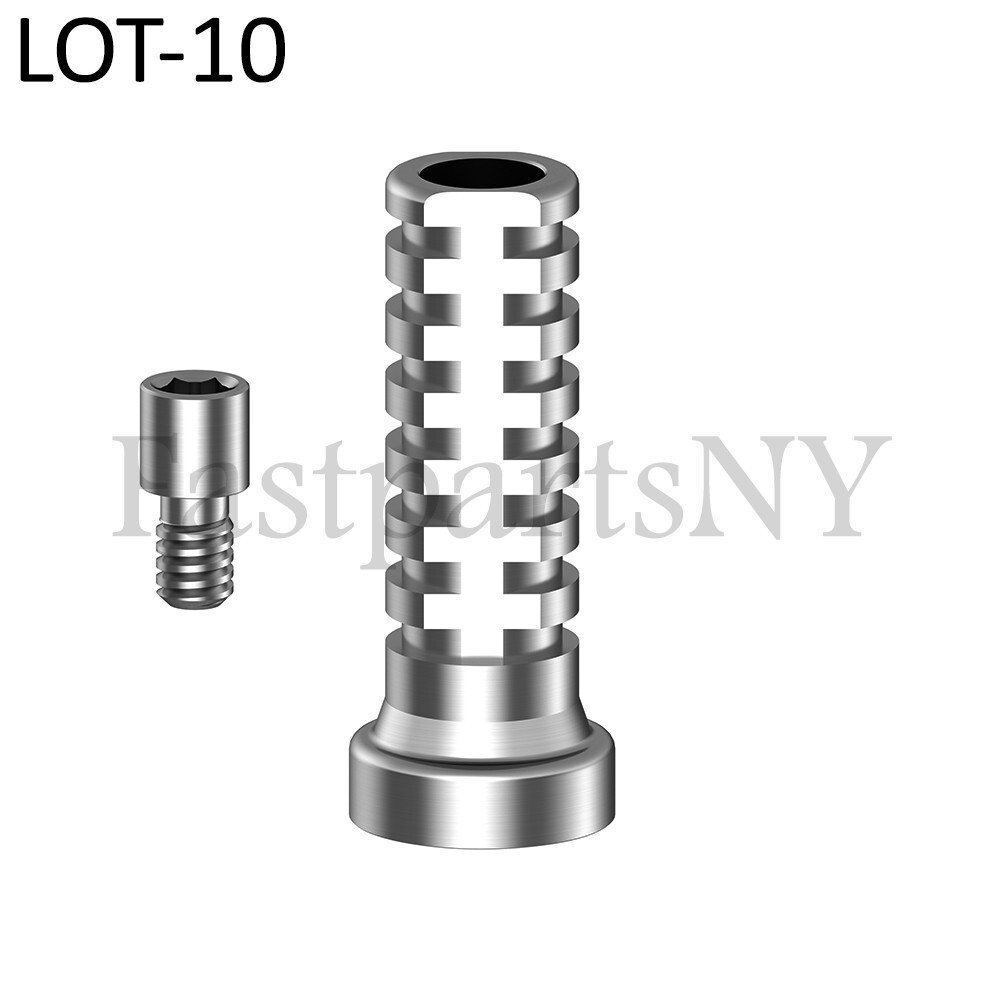 Lot x 10 Multi Unit titanium sleeve temporary abutment thread 1.4 mm fit