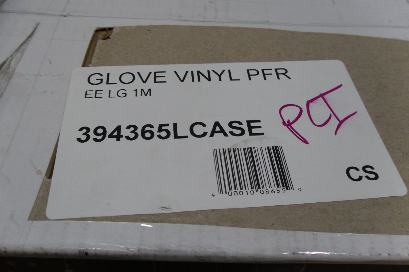 Noble Disposable Clear Vinyl Powder-Free Large Gloves 394365L
