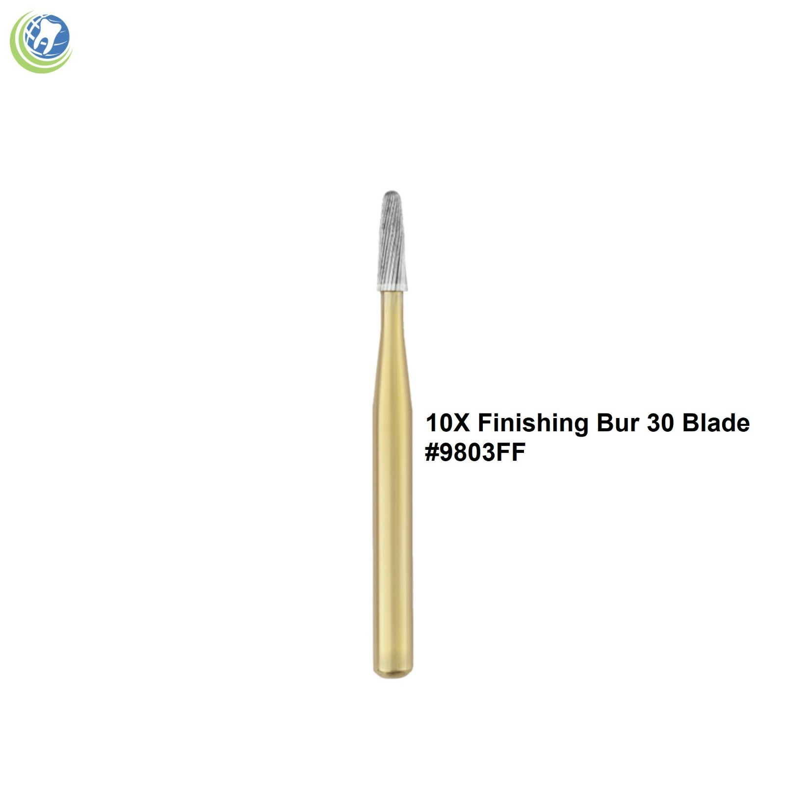 10 X Dental Fine Finishing Carbide Burs 30 Blades 9803FF
