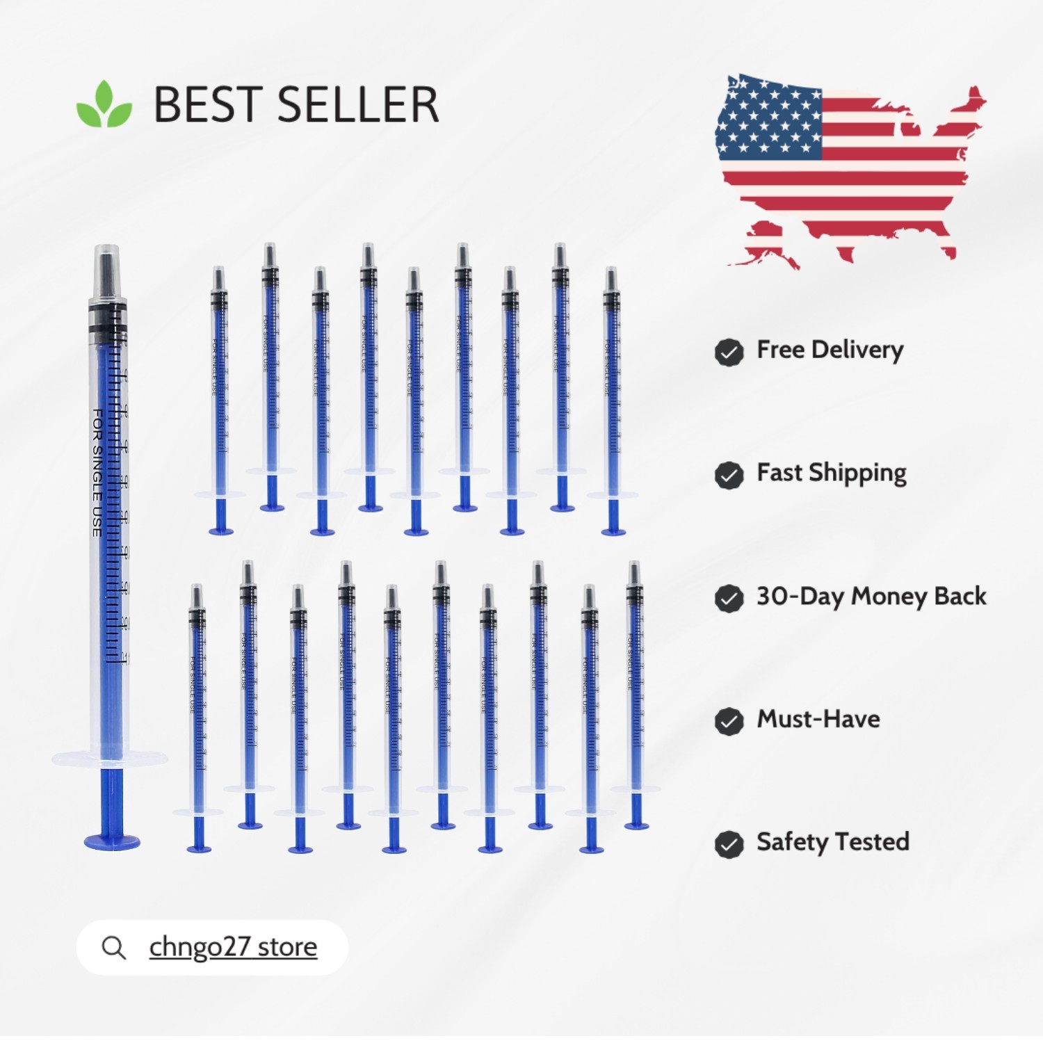 20 Sterile 1ml Plastic Syringes – Individually Packaged for Hygiene and Ease