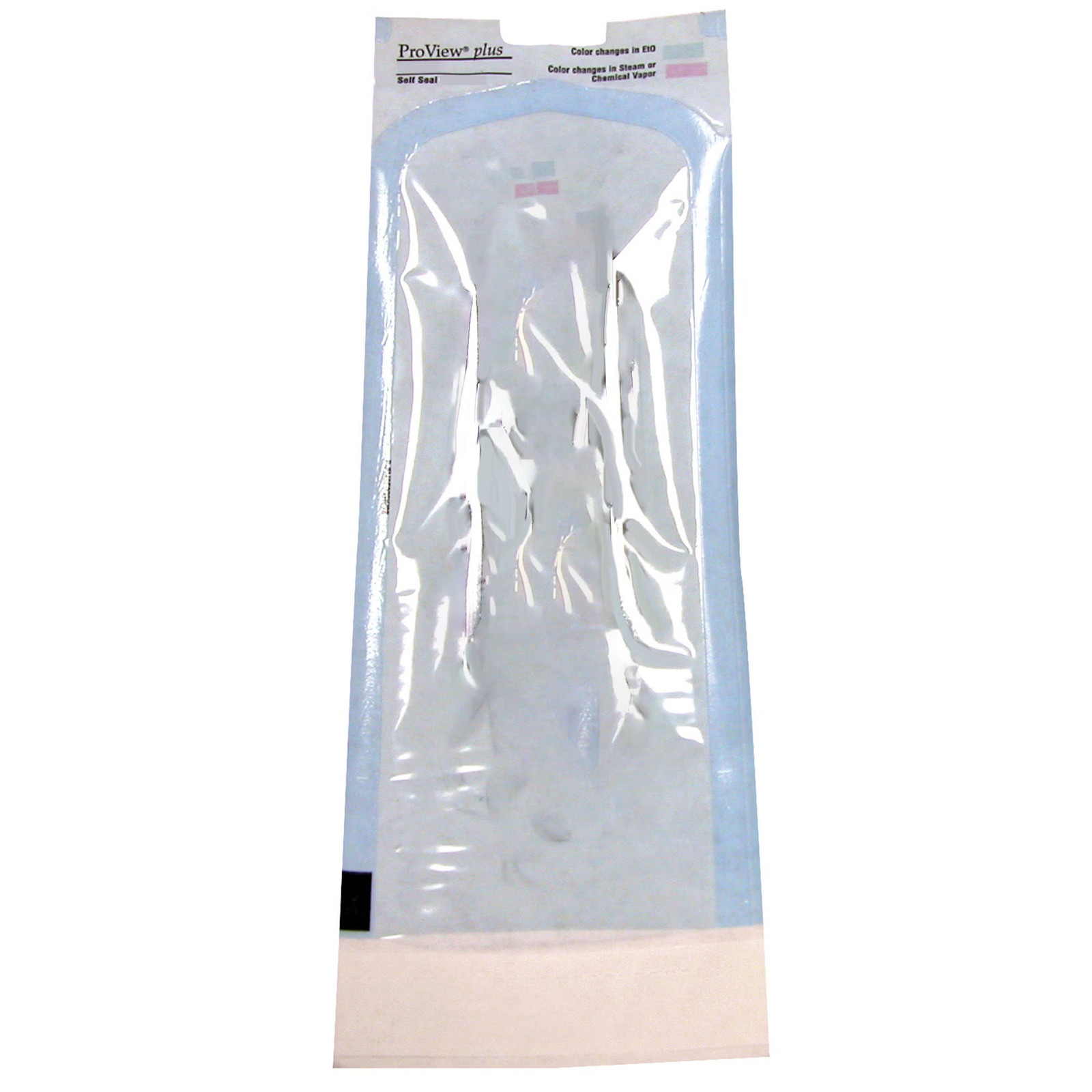 ProView® Plus Sterile Blue Self Seal Transparent Pouch 3-1/2 X 5-1/4 Inch 200