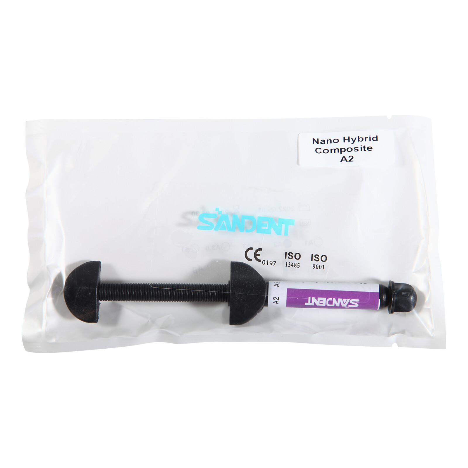 20PCS Dental Composite Universal Light Cure Hybrid Resin A2 Syringe Kit