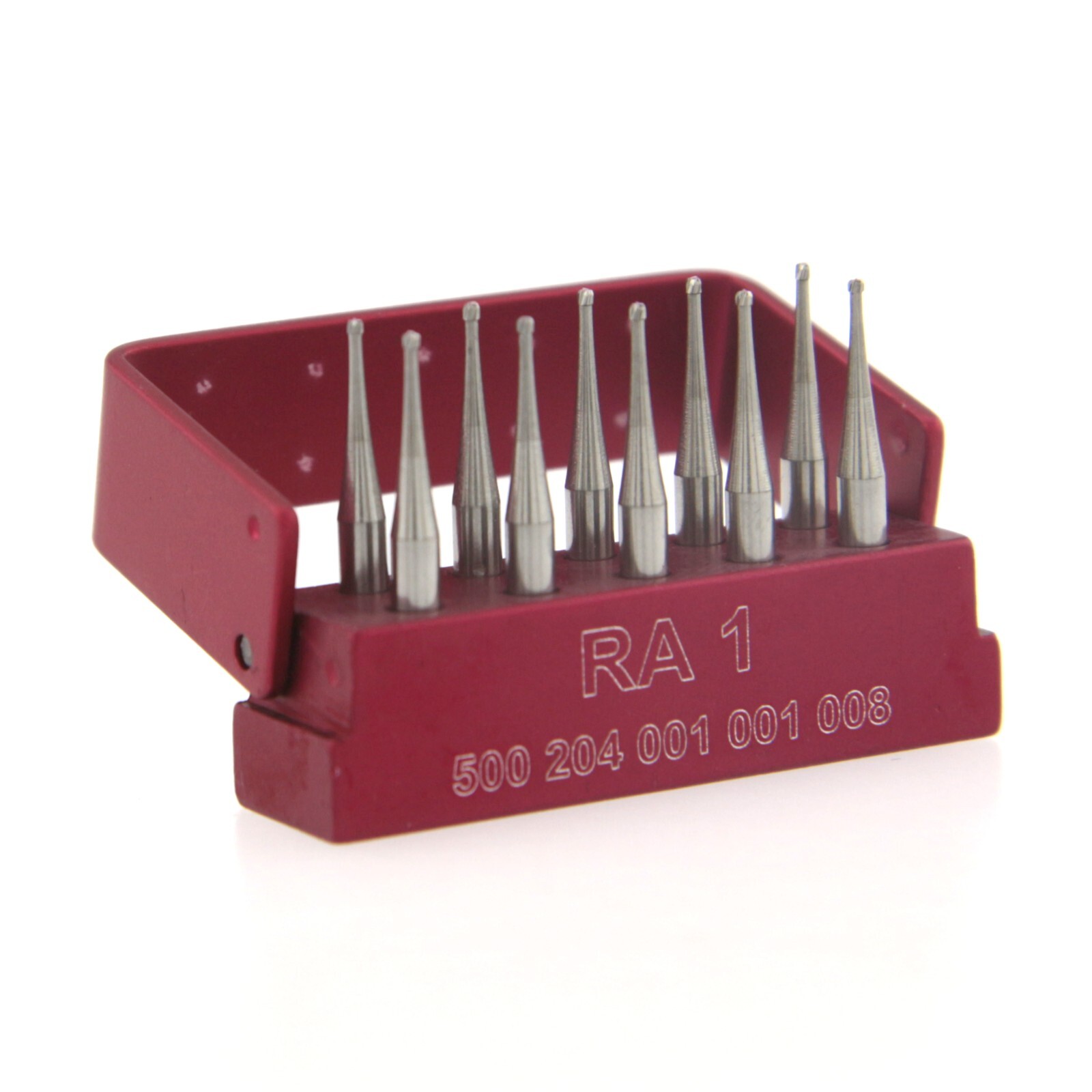 10 SBT Dental Latch Contra Angle Bur Round Taper Fissure Low Speed RA 1 699 701