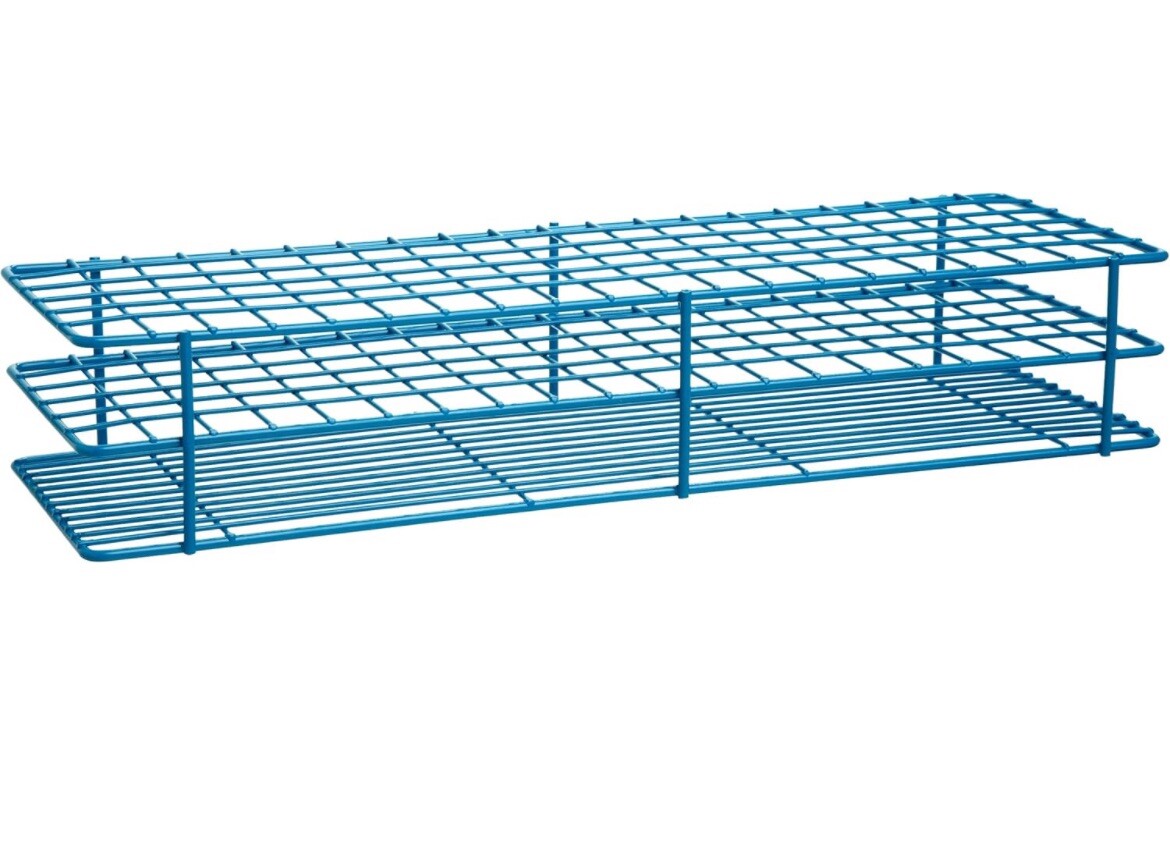 SP Bel-Art Poxygrid Test Tube Rack; For 10-13mm Tubes, 120 Places Blue