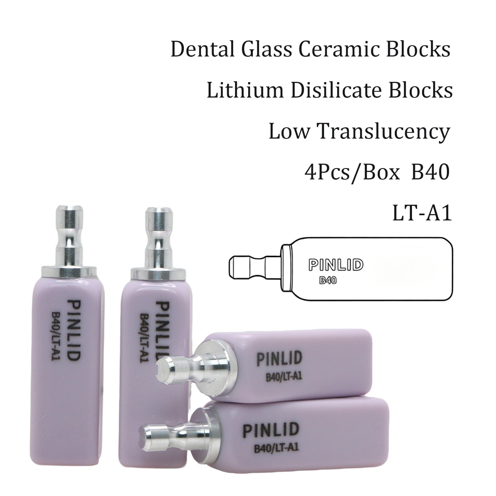B40 Dental Bridge Lithium Disilicate Blocks LT Emax CAD/CAM CEREC Inlab Blocks