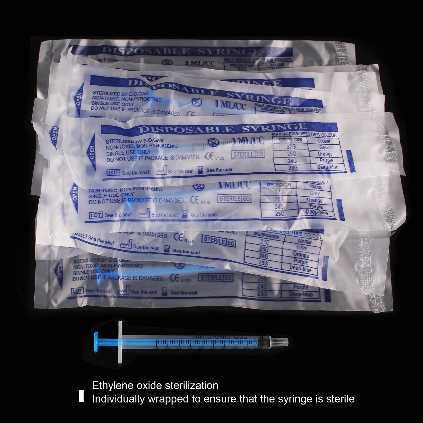 1ml Syringe Without Needle – 1 ml Small Plastic Syringes Sterile 1ML, 1ML