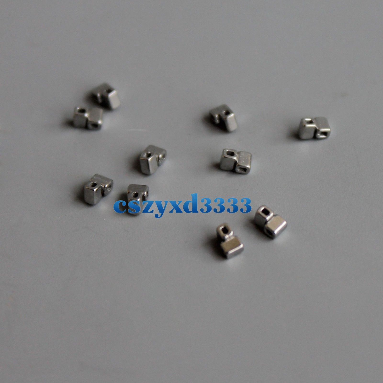 Dental Orthodontic Accessory Crimpable Hook Double Tube Cross Type 10pcs/bag