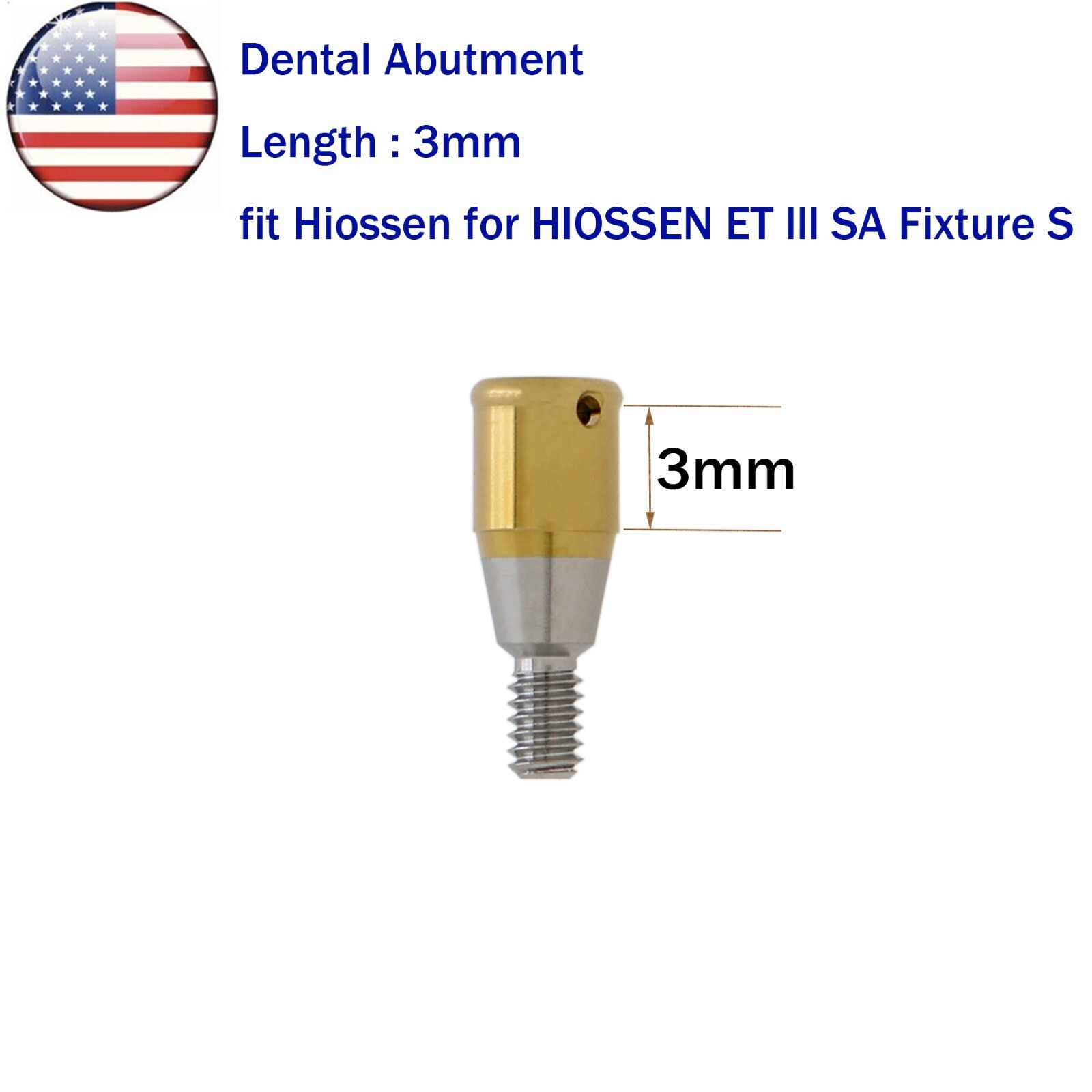 US Dental Locat0r Attachment Abutment Male Caps Kits Fit Nobel/Hiossen/Zimmer