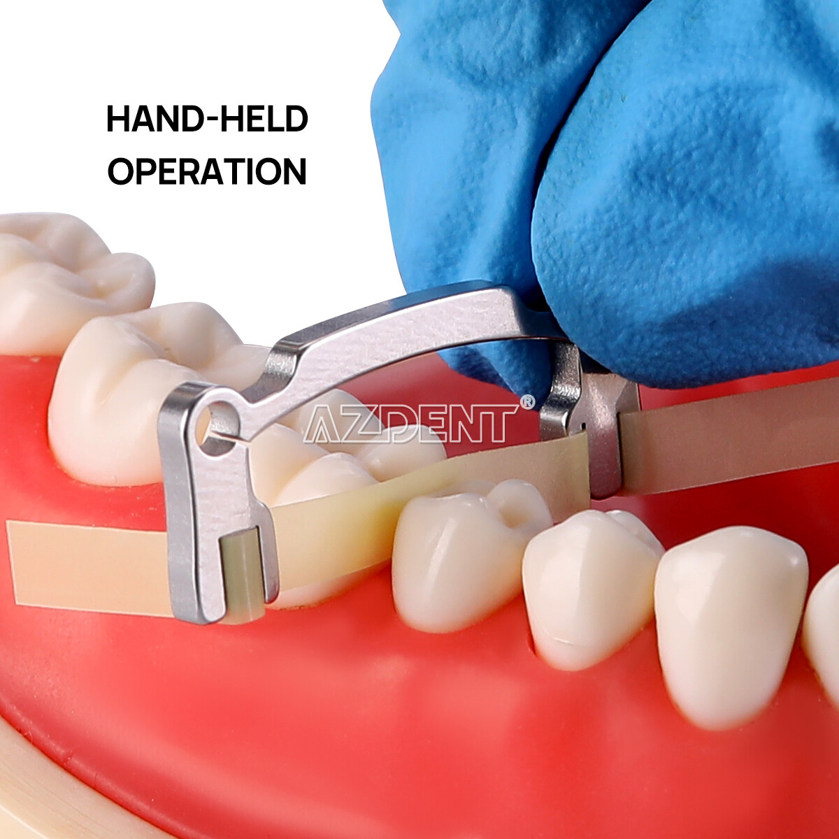 Tiras de pulido dental Soporte de tira de lijado de poliéster de resina compuest