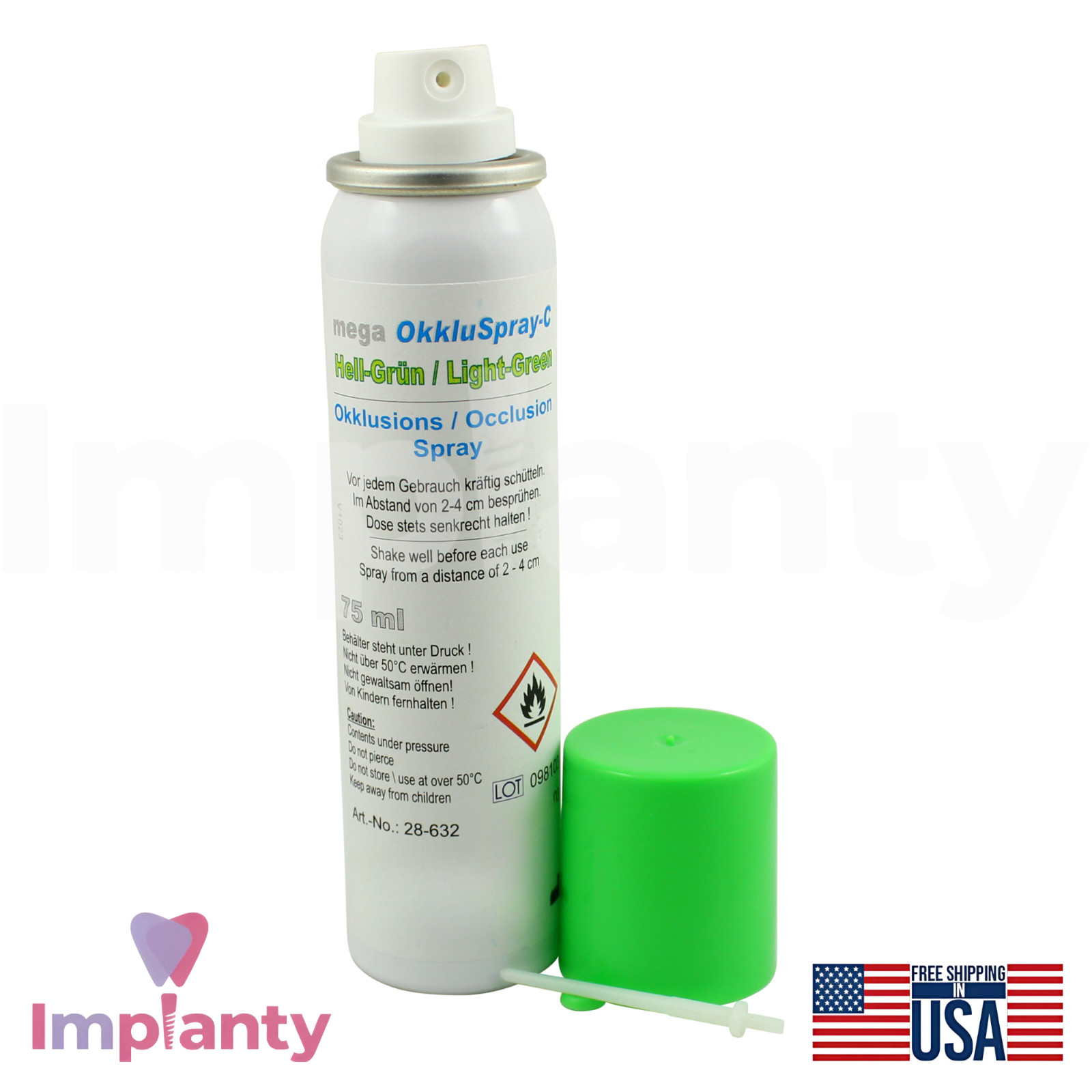 Mega OccIuSprays C 75ml Bite Adjustment Dental Indicator Spray Red/Green