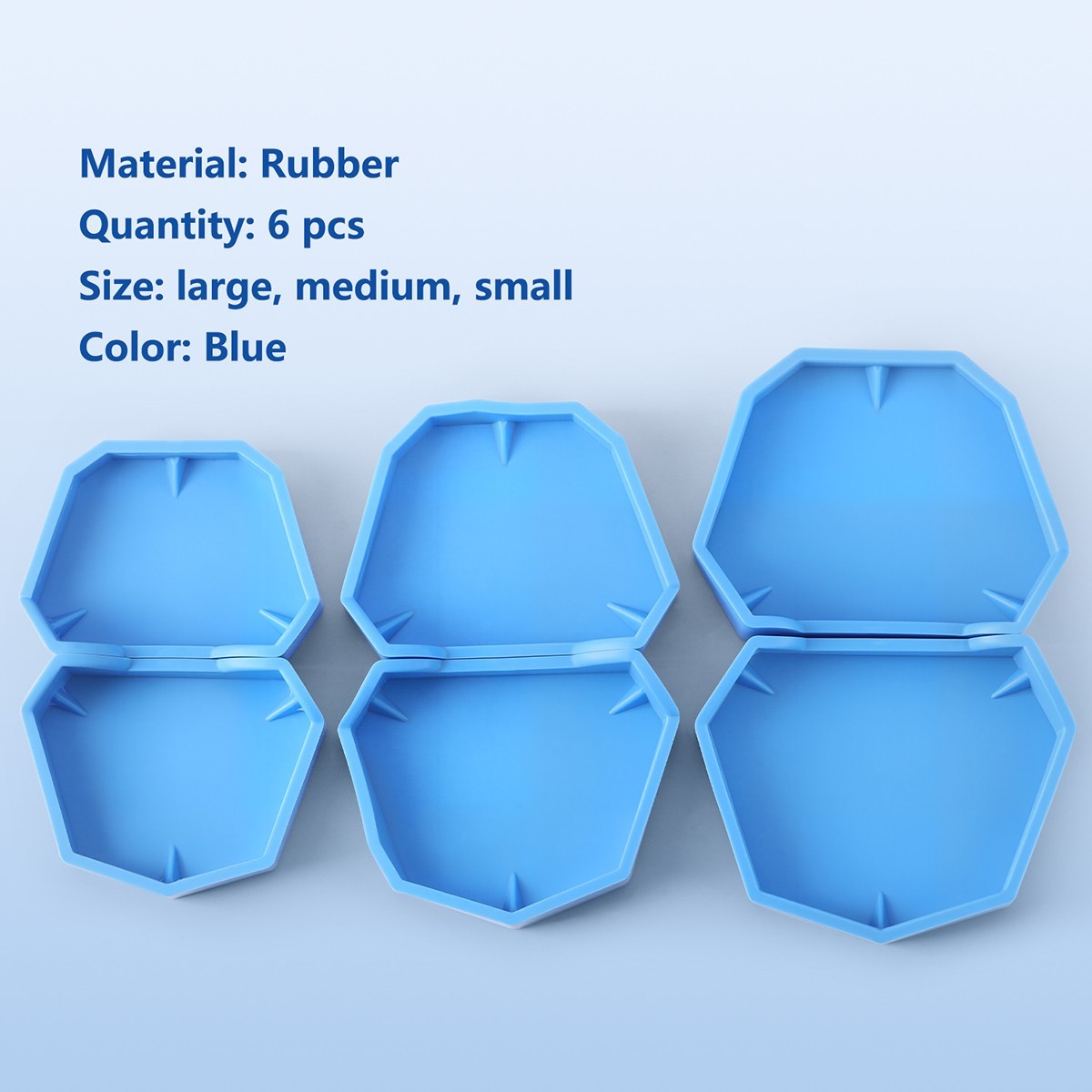 Dental Lab Silicon Rubber Plaster Model Base Denture Tray Impression Former Base