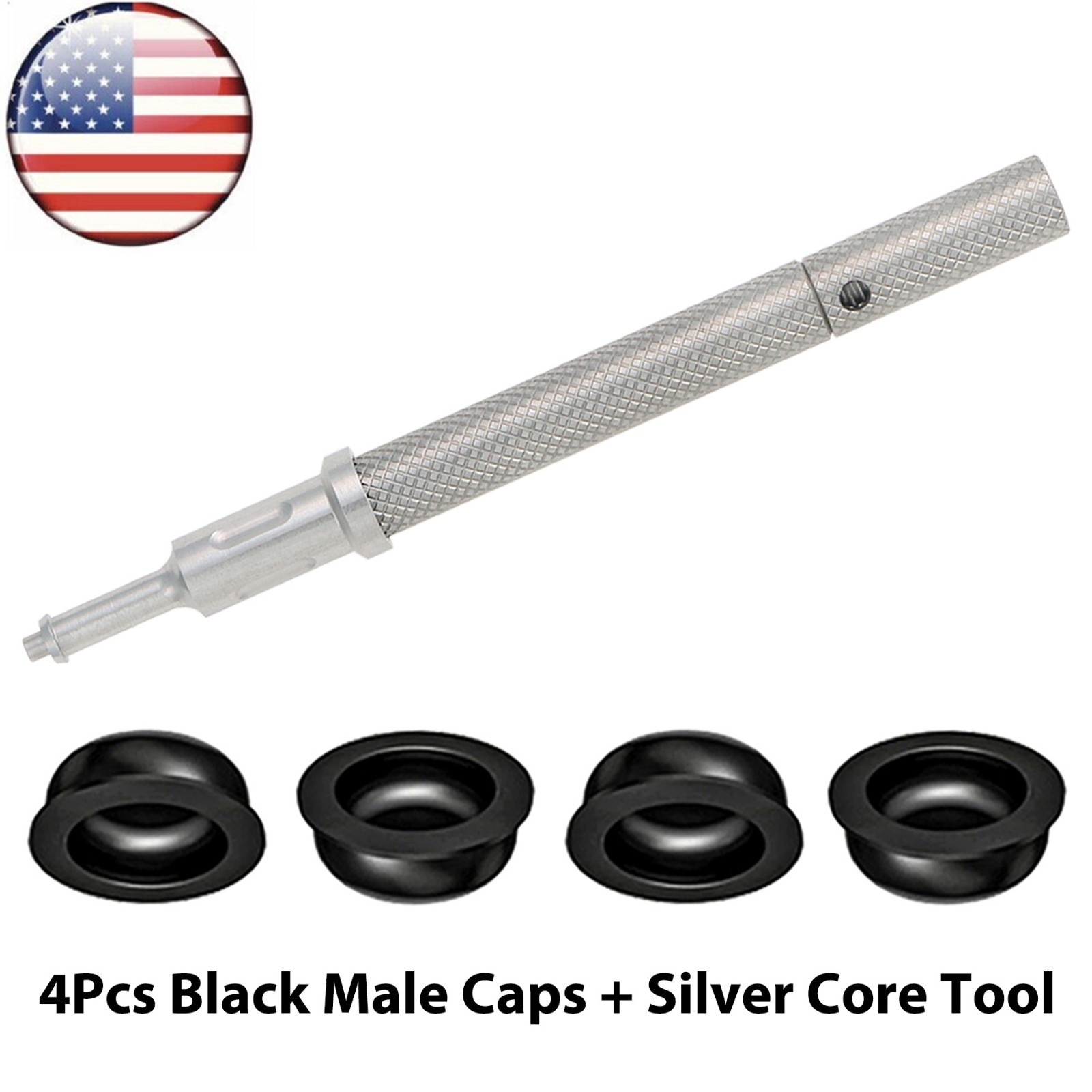 US Overdenture Black Lab grip Male Processing Caps Locator Insertion Core Tool