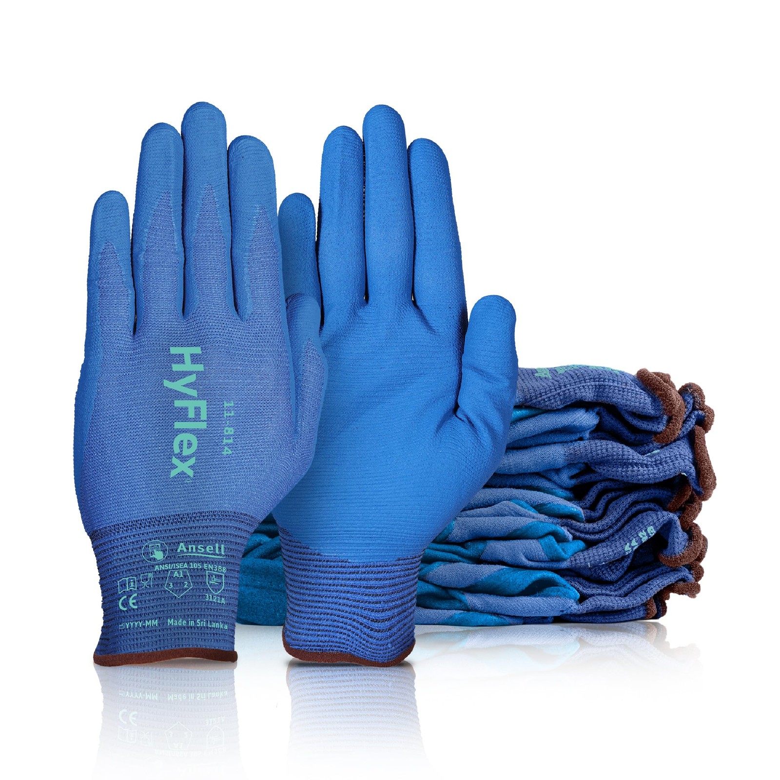 Ansell Hyflex 11-814 Multi-Purpose Touchscreen Work Gloves For Automotive