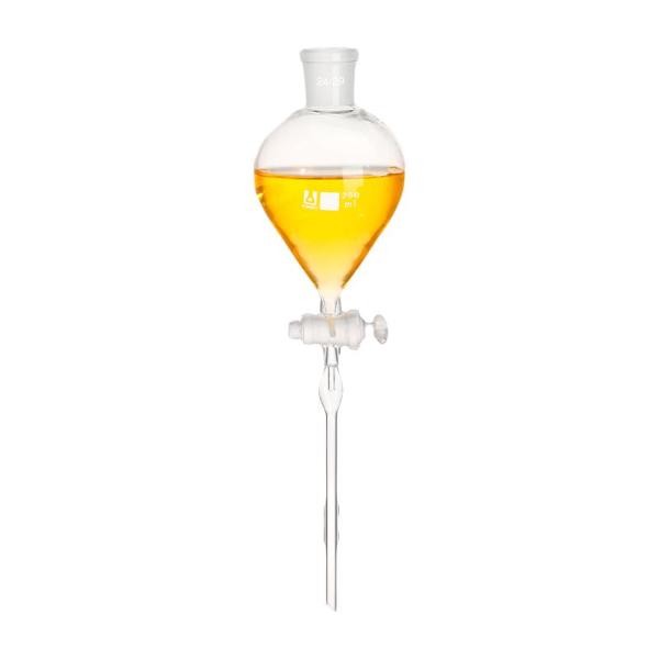 Secure Separation: 60ml-500ml Spherical Dropping Funnel – Chemistry Lab Tool