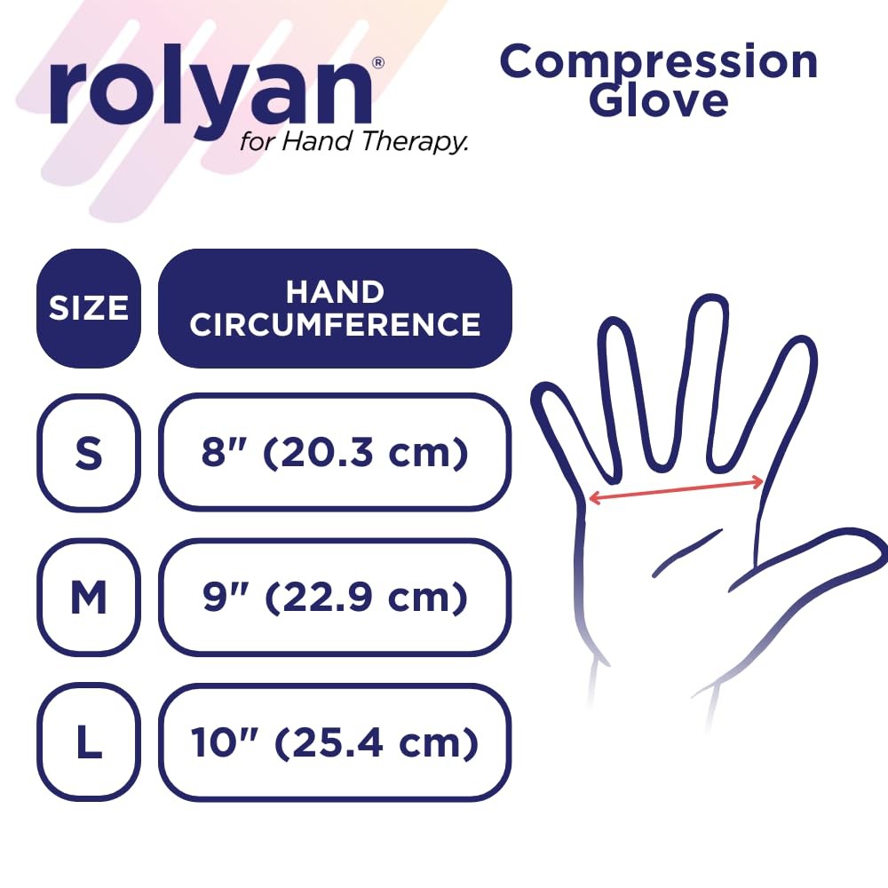 Rolyan Compression Glove Fingerless Compression Glove For Arthritis For Men