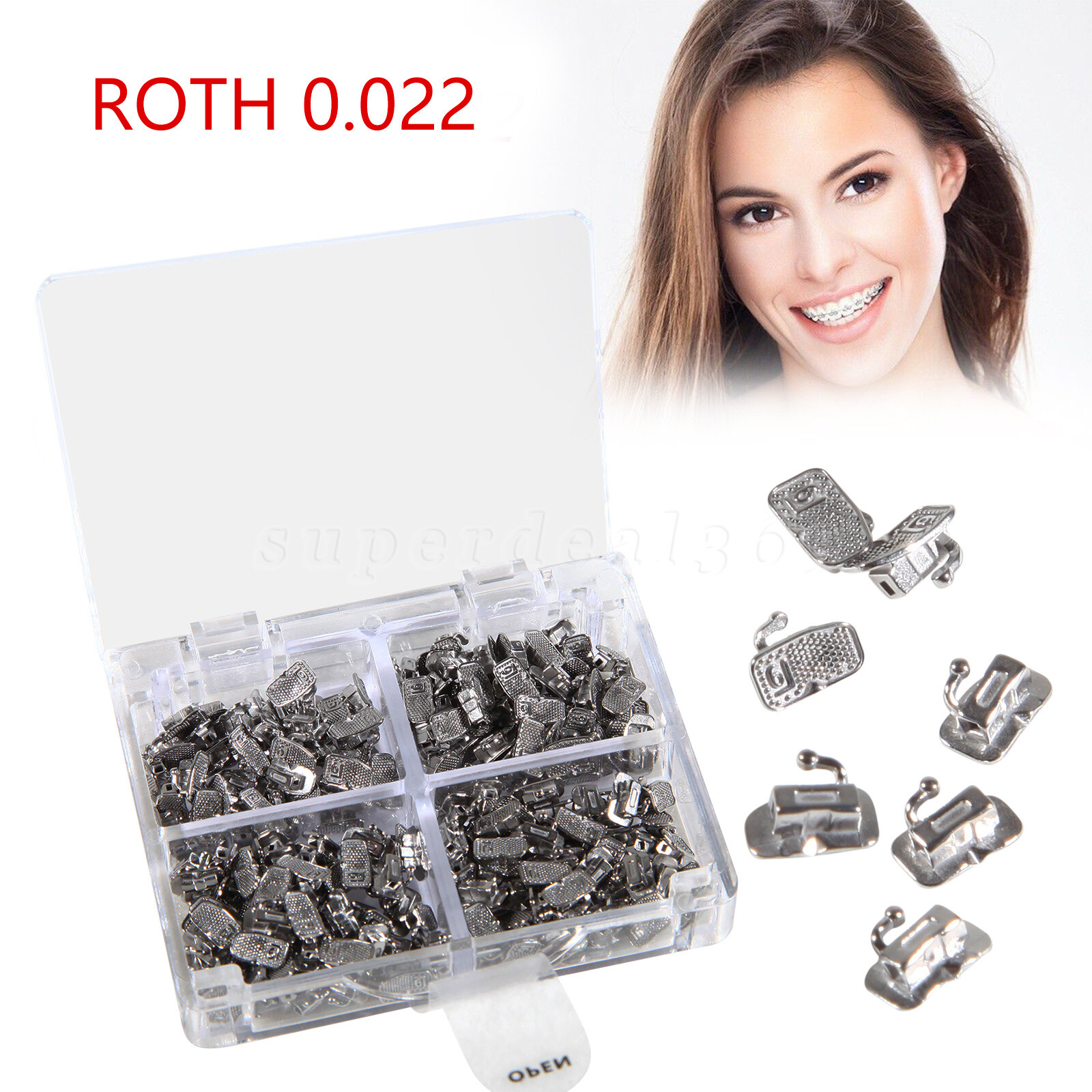 200pcs Dental Orthodontic Buccal Tube Roth 022 1st Molar Non-Convertible 50 sets