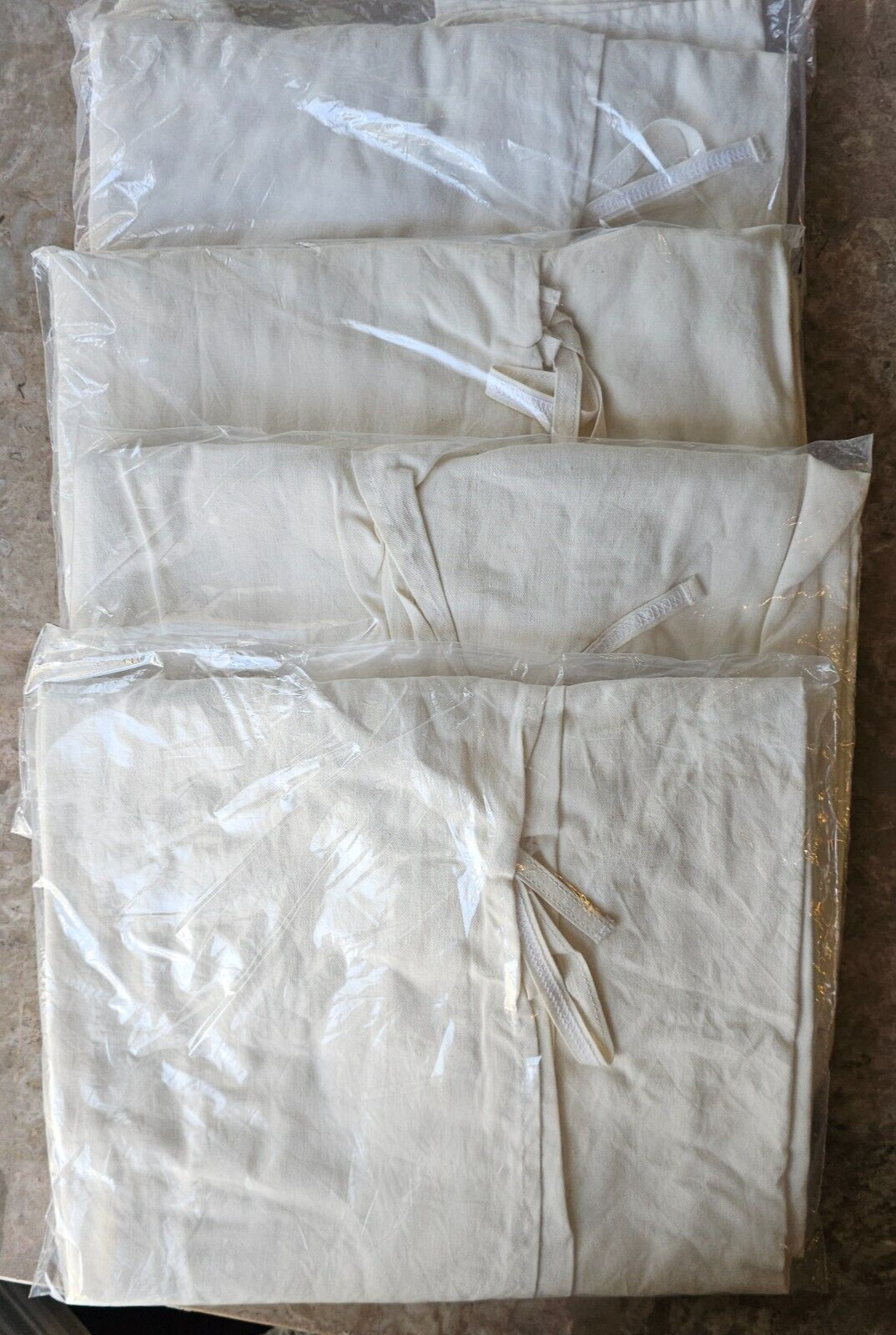 Lot of 6) Reusable Patient/Procedure Gowns Cotton Blend L One size fits all
