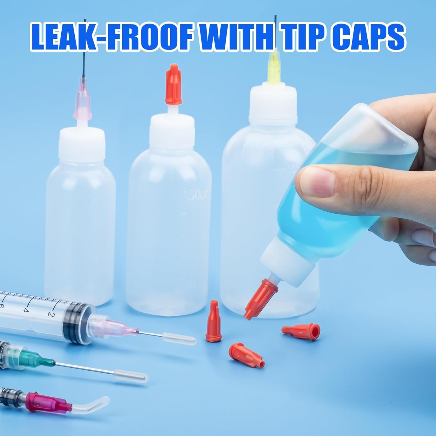 10ml Glue Applicator Syringe with 14G/16G/18G Blunt Tips – For Ink, Epoxy, Cra