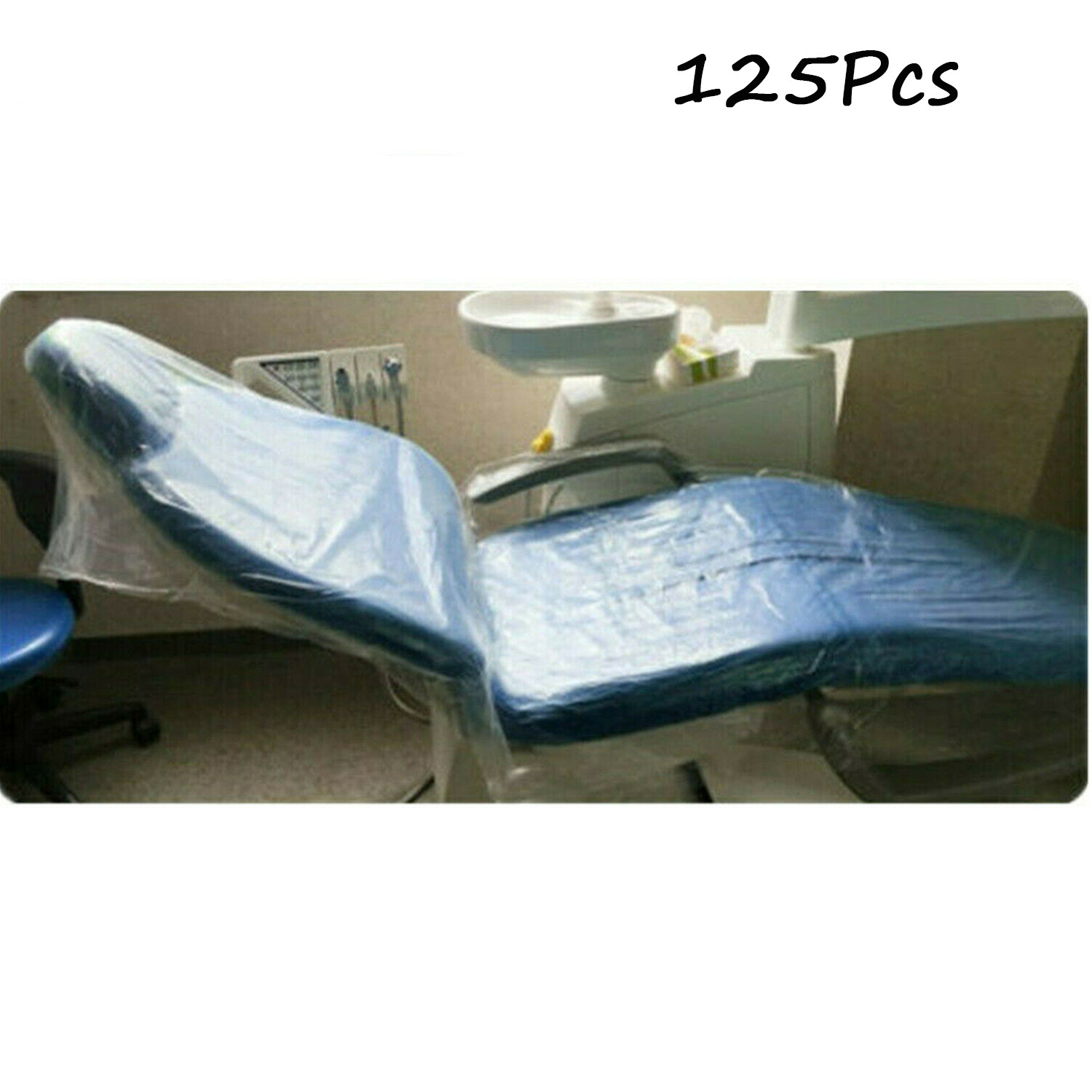 125Pcs/Box Dental Full Chair Sleeve Cover Plastic Clear Waterproof 29 » X 80 «