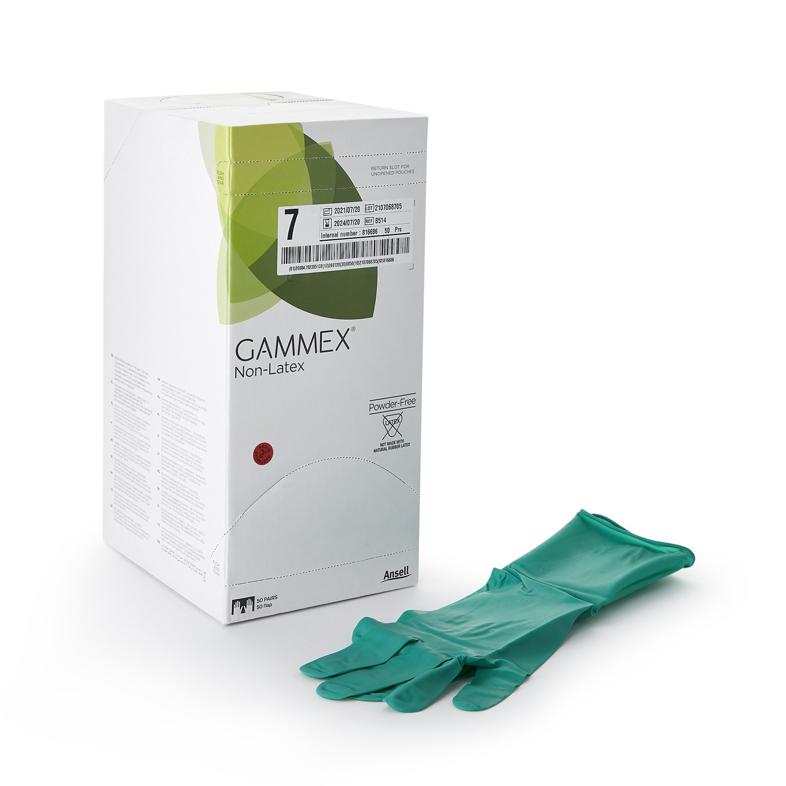 GAMMEX Non-Latex Polyisoprene Surgical Glove – 50 per Box