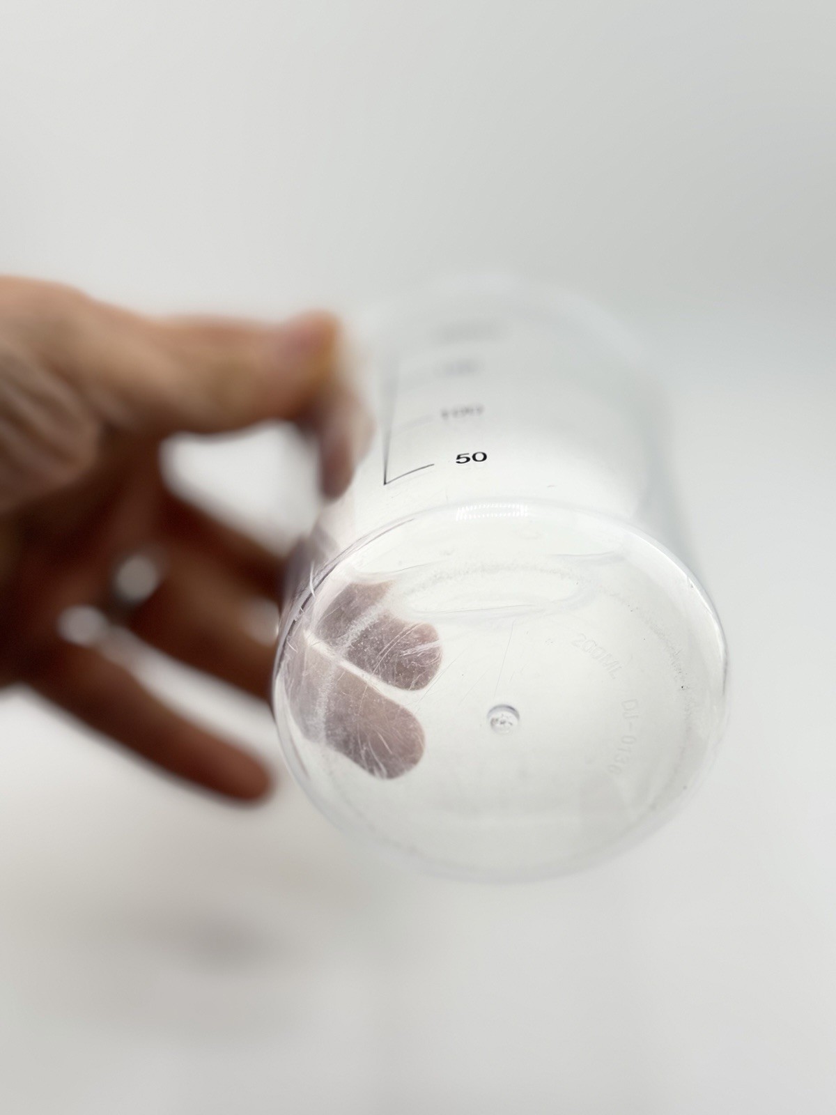 200ml Plastic Beaker Measuring Cup Graduated Lab Mixing Container Science