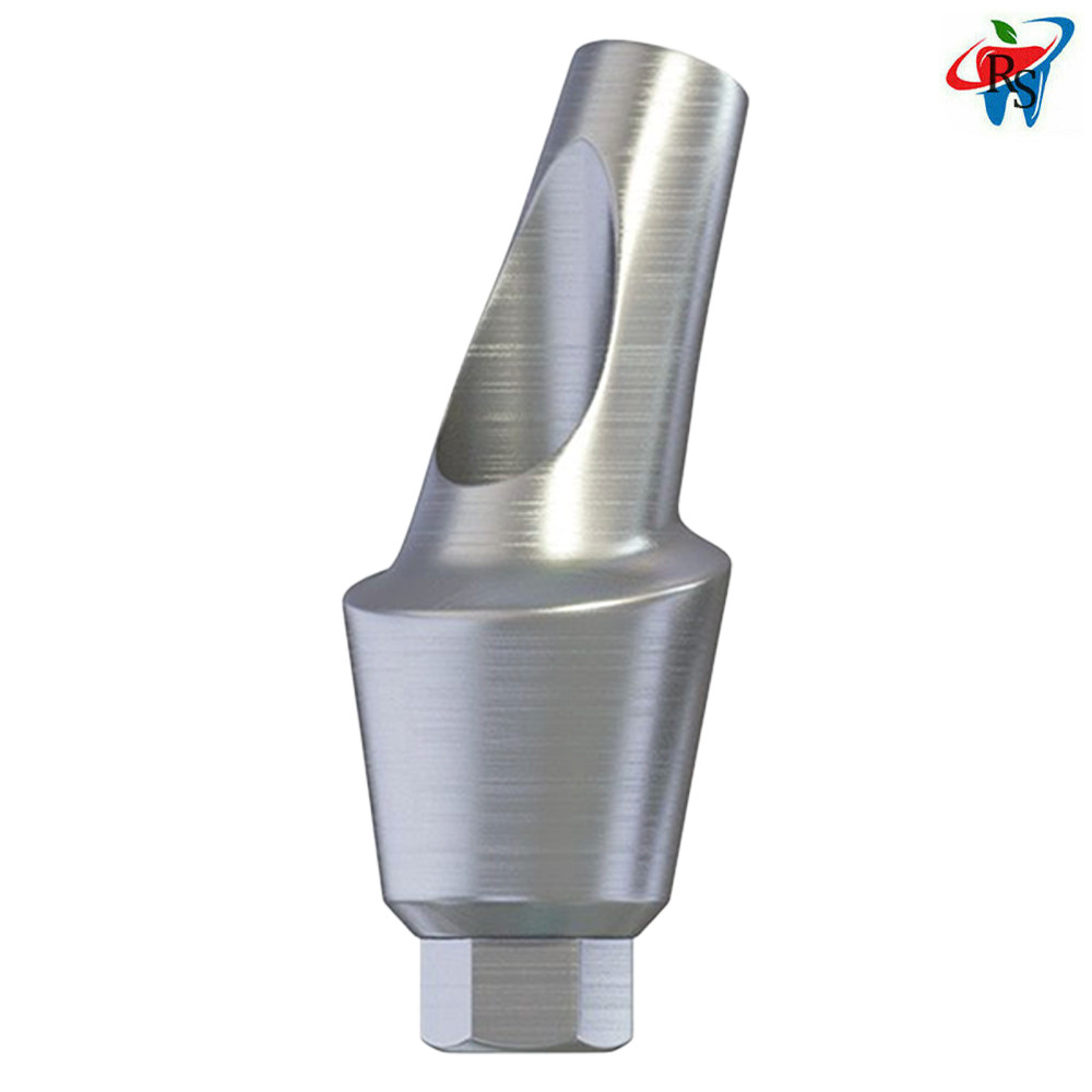 1x Dental Impl ant Anatomic Angulated 25° Abut ment Internal Hex 2.42mm Screw