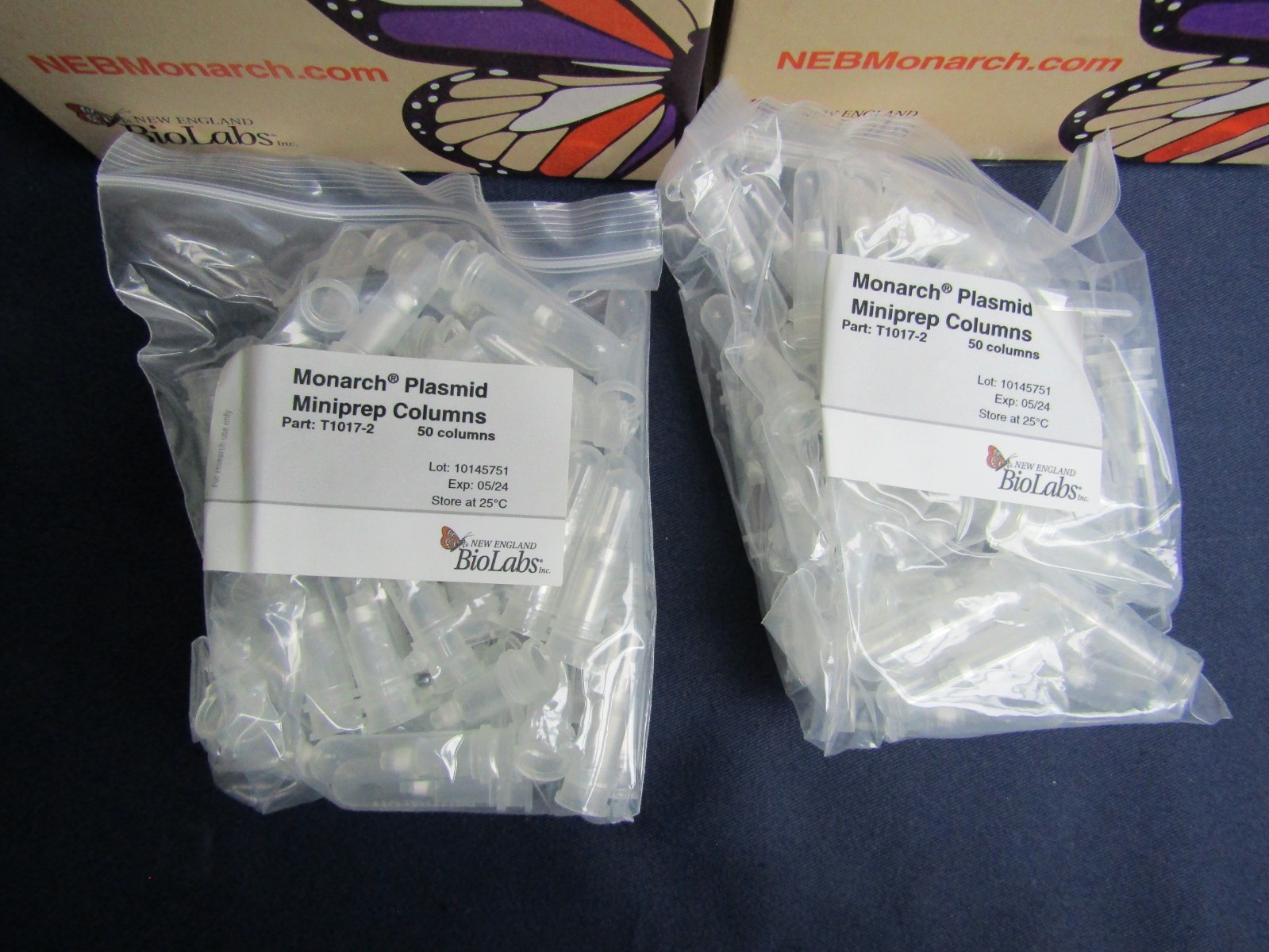 BIOLABS Monarch Plasmid DNA Miniprep Kit – 2 Partial Kits T1010S