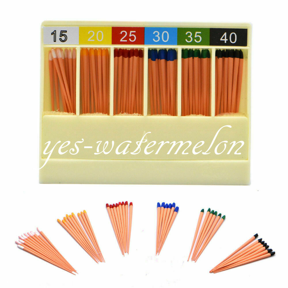 60 Pcs Dental Endodontic Absorbent Points Gutta Percha Taper 0.04 GAPADENT New