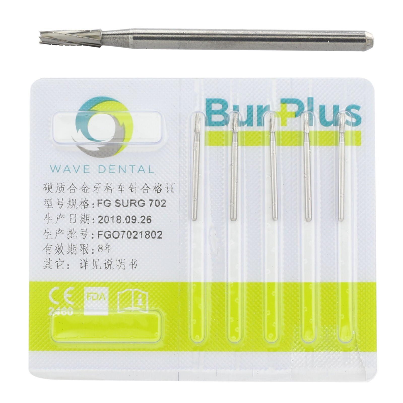 Wave Dental Carbide 703 702 Surgical Bur Midwest Friction Grip FGOS 25mm PRIMA