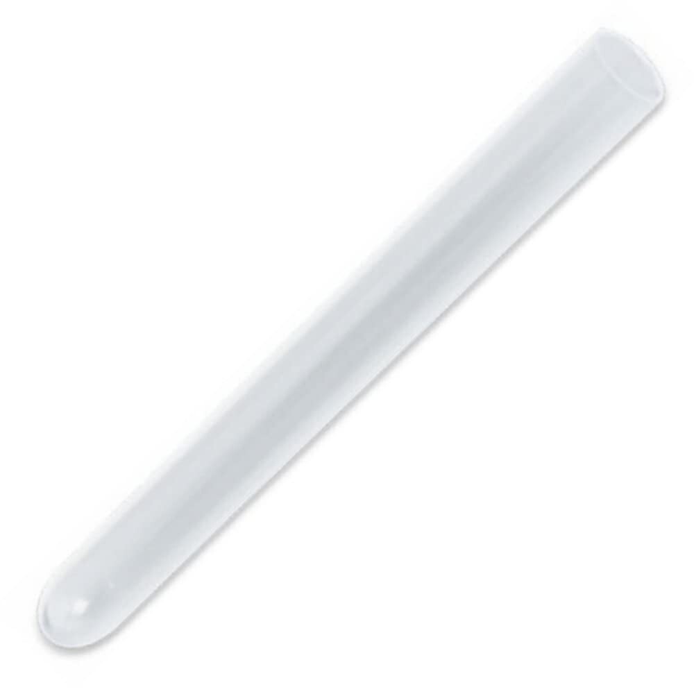 Plastic Test Tubes with Orange Caps, 16X100mm, Polystyrene, (4 Packs of 25)