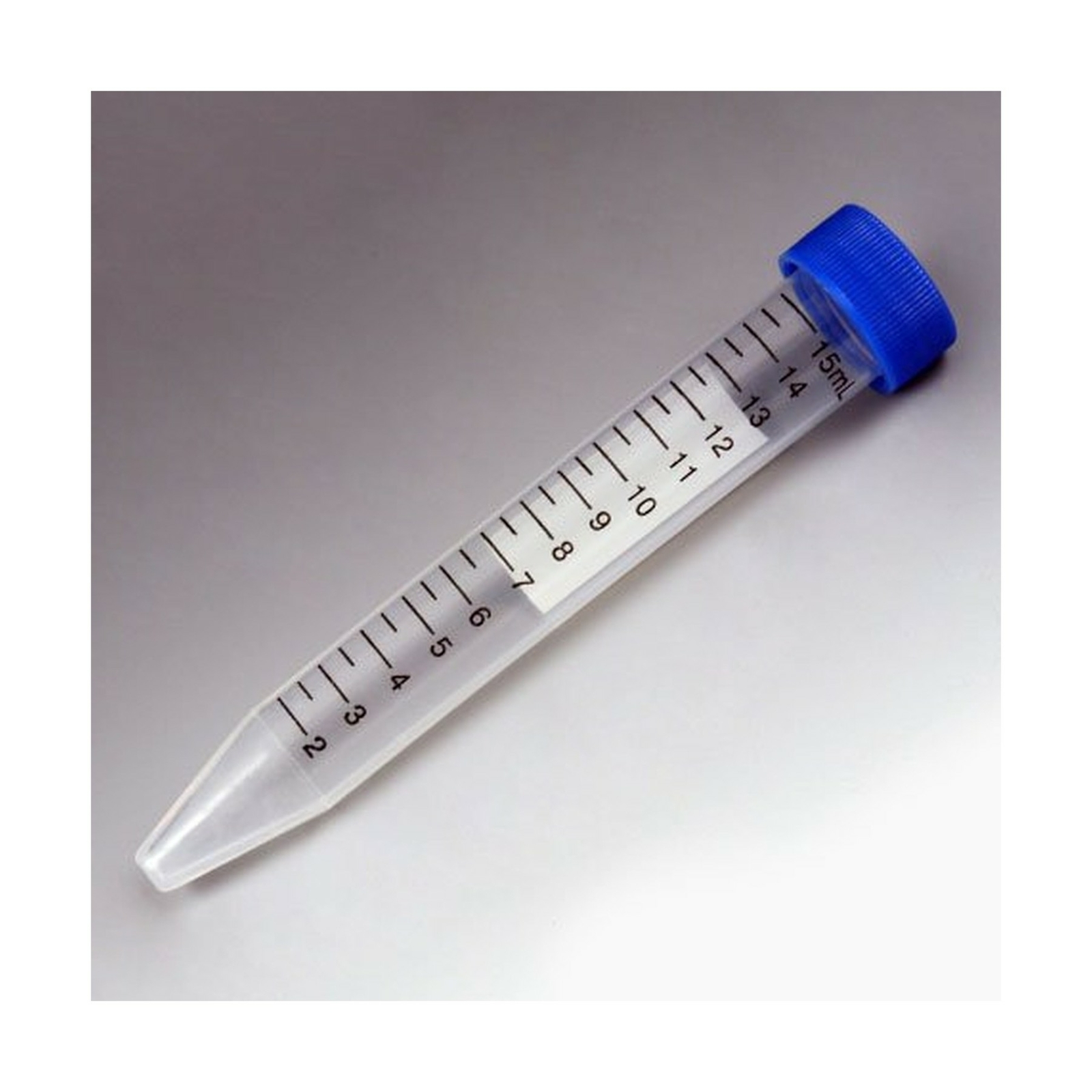Globe Scientific 6285 Polypropylene Centrifuge Tube with Attached Blue Flat T…