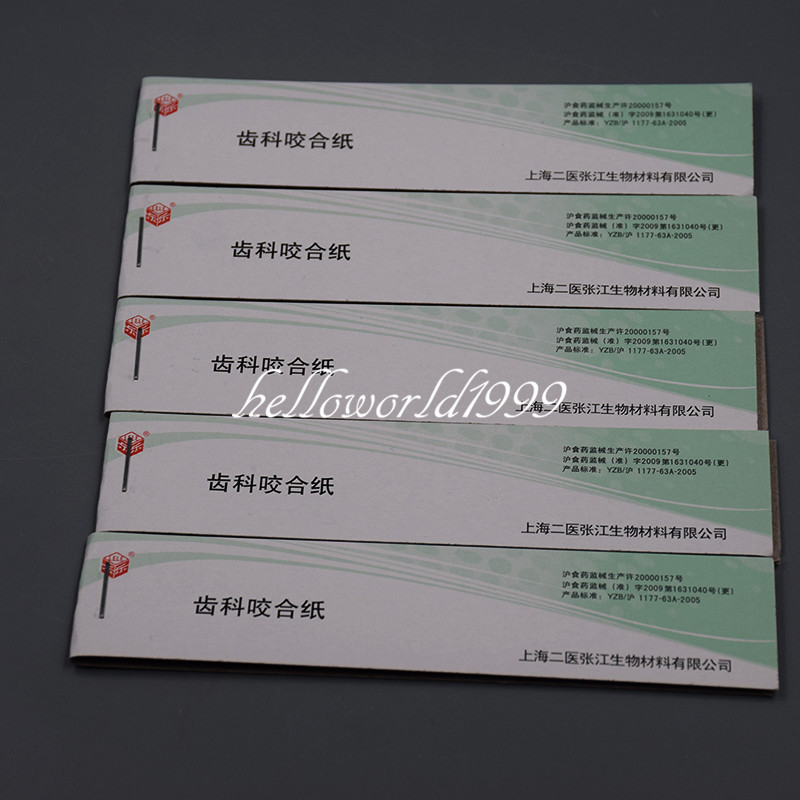 Practical Articulating Paper Thin Strips Accurate 10 Sheets*20 Book/Box Blue