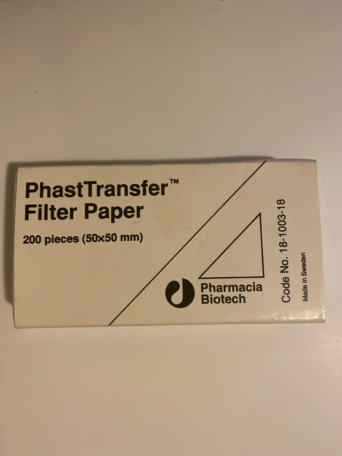 Pharmacia Biotech PhastTransfer Filter Paper 200 pieces (50mmx50mm) 18-1003-18
