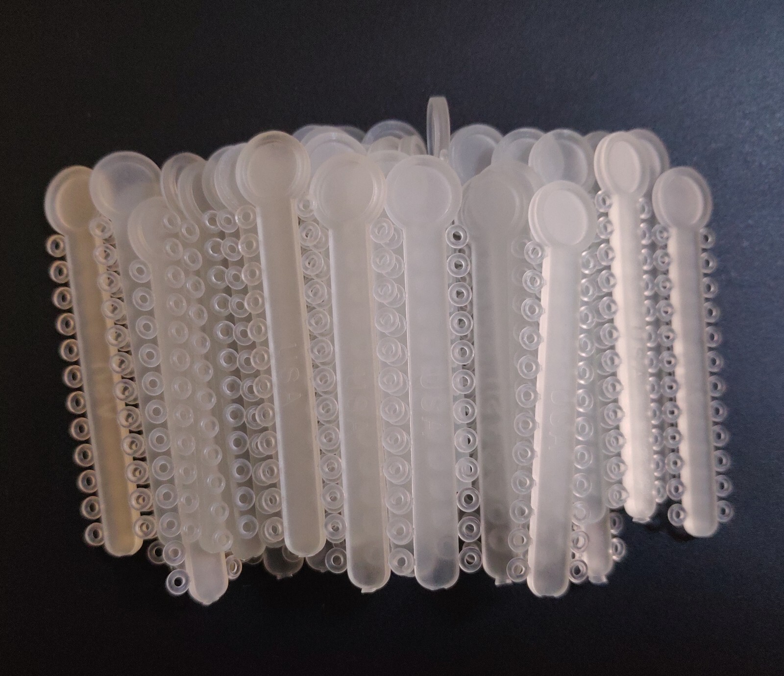 5Packs 5040 Pcs Dental Orthodontic Ligature Ties Elastic Rubber Bands 38 Colors