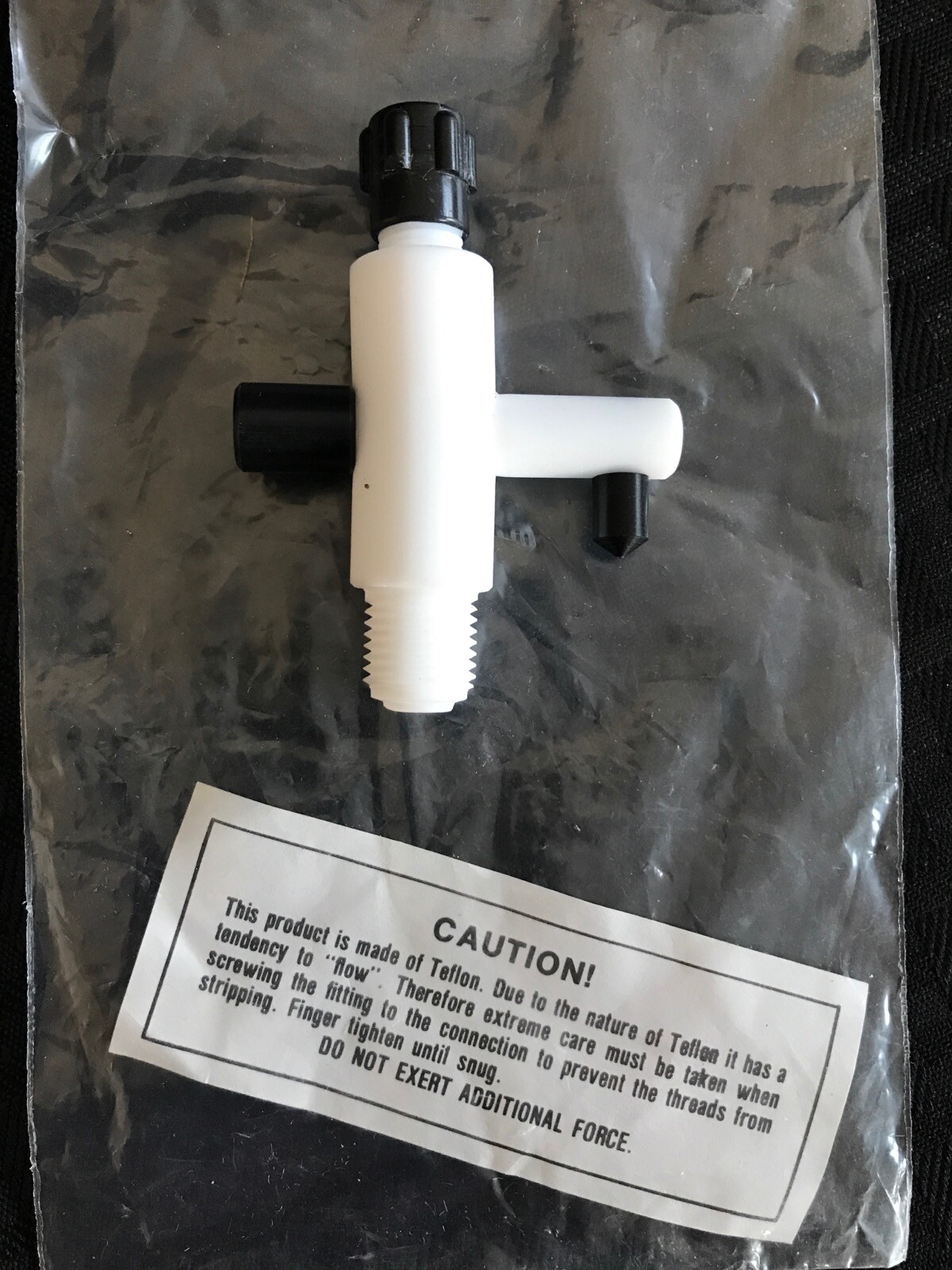 New GLENCO Chromatography PTFE Flow Control Valve Adapter 1mm Bore 11mm Thread