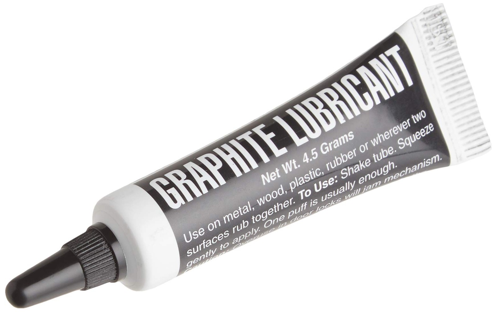 Graphite Dry Lock Lubricant Powder 4.5 Grams 9501 Black And White