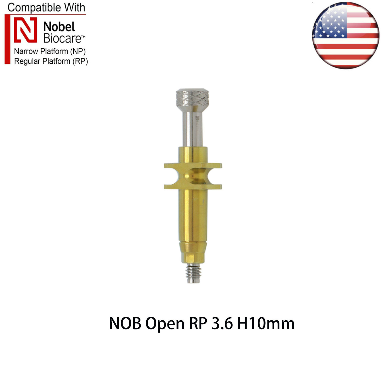 Dental Nobel Impression Coping Open/Colse Tray Conical Connection NP/RP Ø3.6/5.0