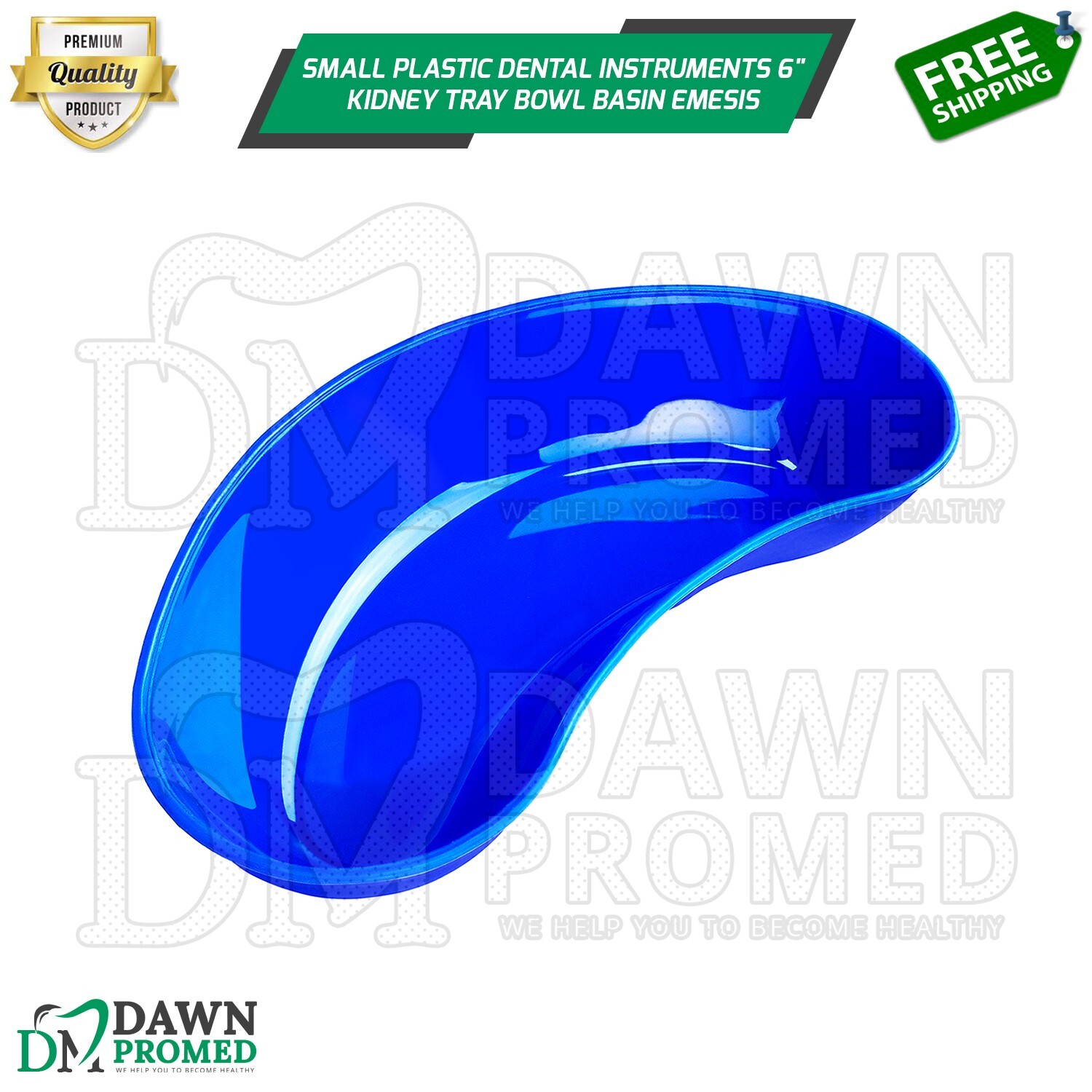 Small Plastic Dental Instruments 6″ Kidney Tray Bowl Basin Emesis Medical Dish