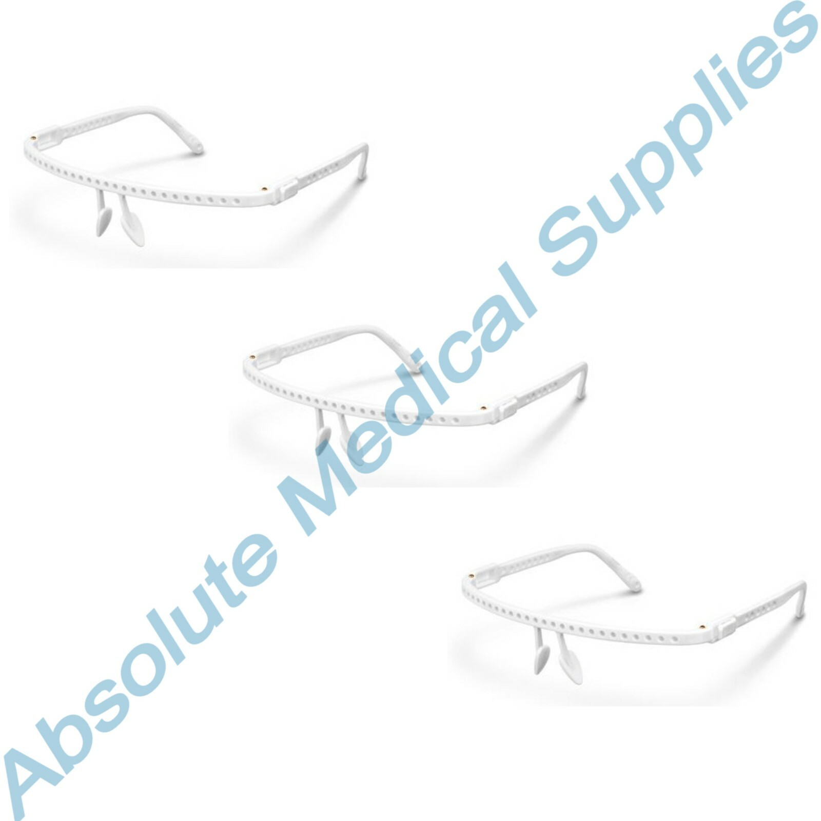 *3-Packs* Polydentia Vista-Tec Ultra Light Protective Shield White Frame 5614