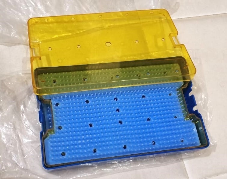Autoclavable Double Layer Disinfecting Box with Silicone Mat 6″ x 10″ x 1.75″